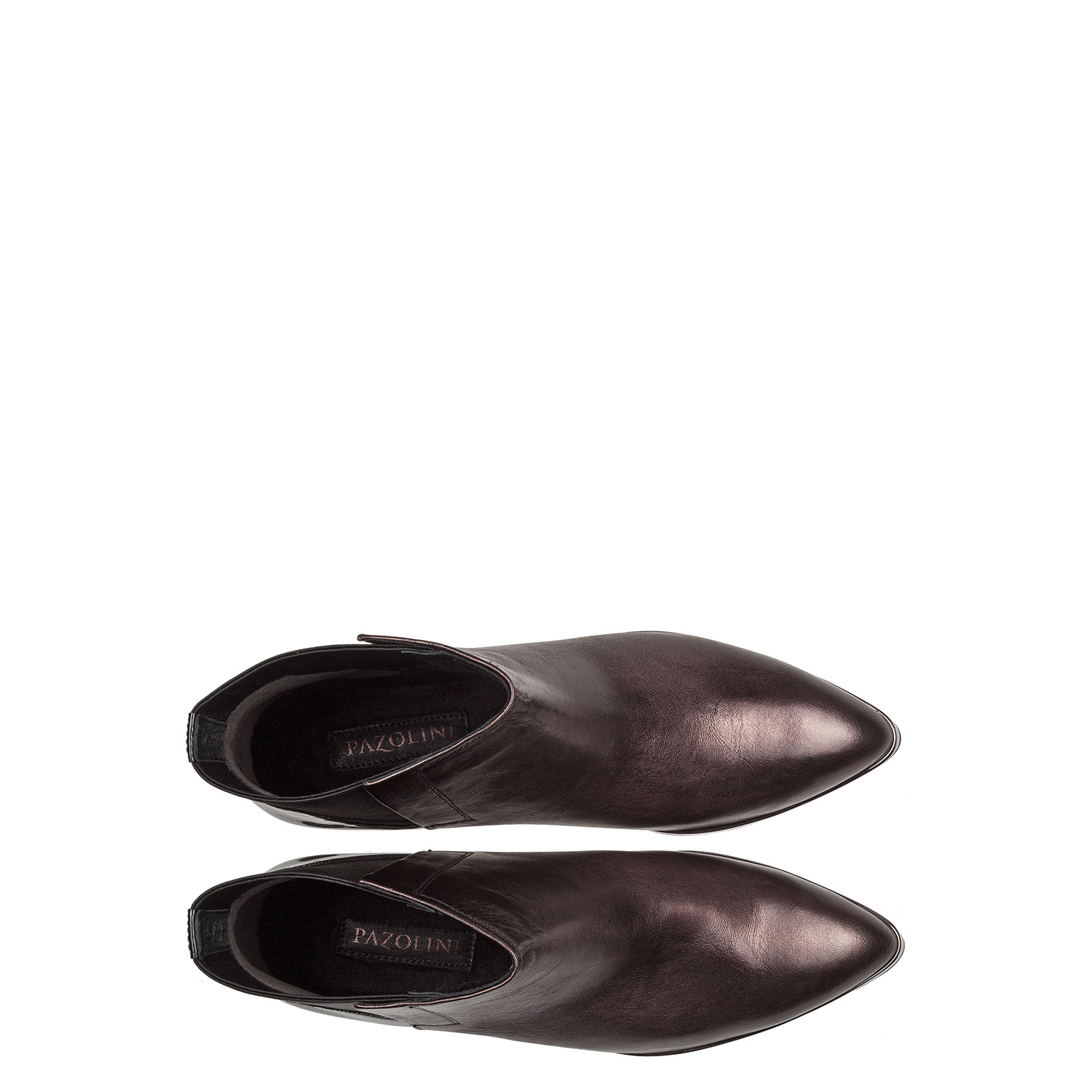 Зимние ботинки из натуральной кожи с лаковыми вставками PAZOLINI FG-EMA1-1