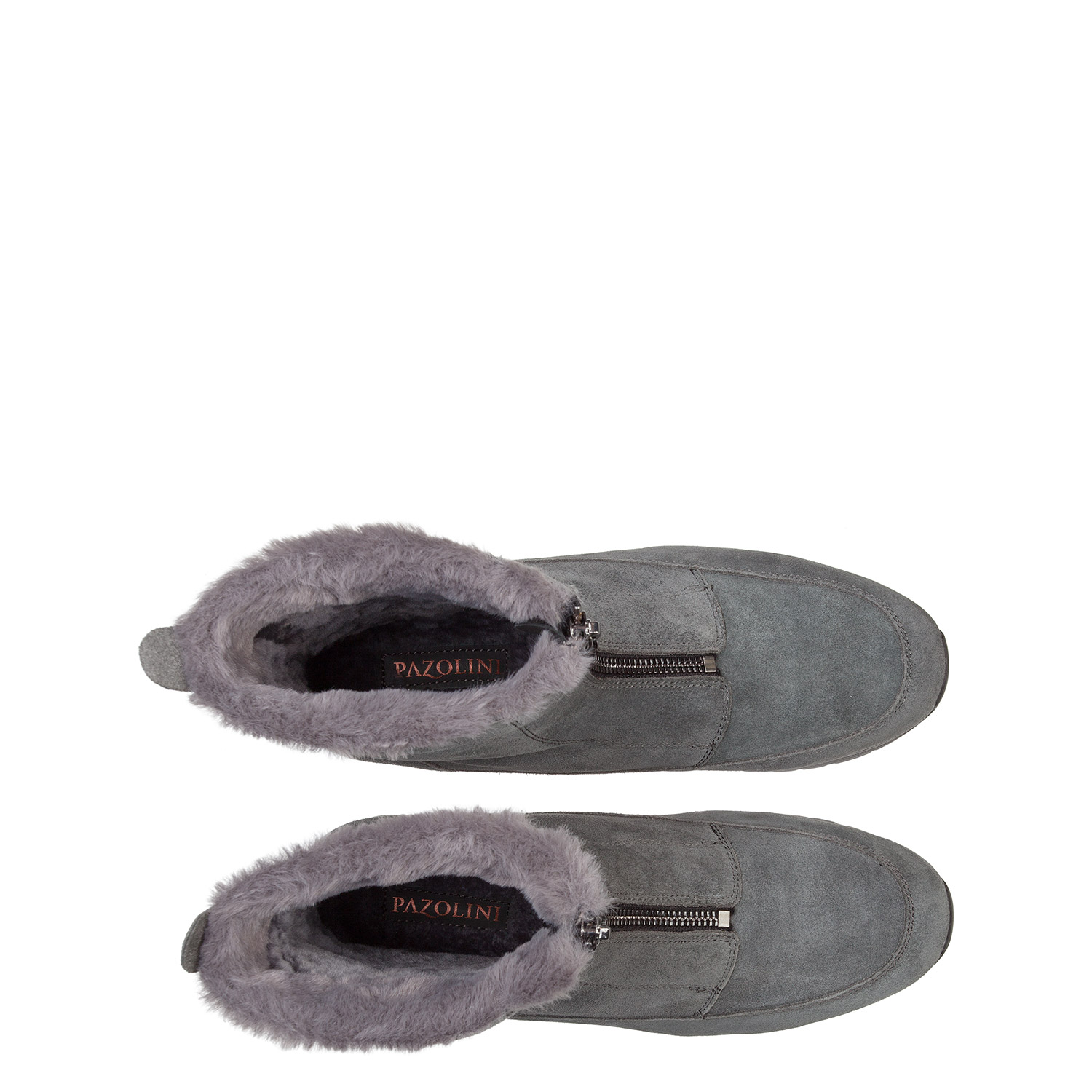 Зимние высокие кроссовки из замши и натуральной кожи PAZOLINI JH-ENR6-10
