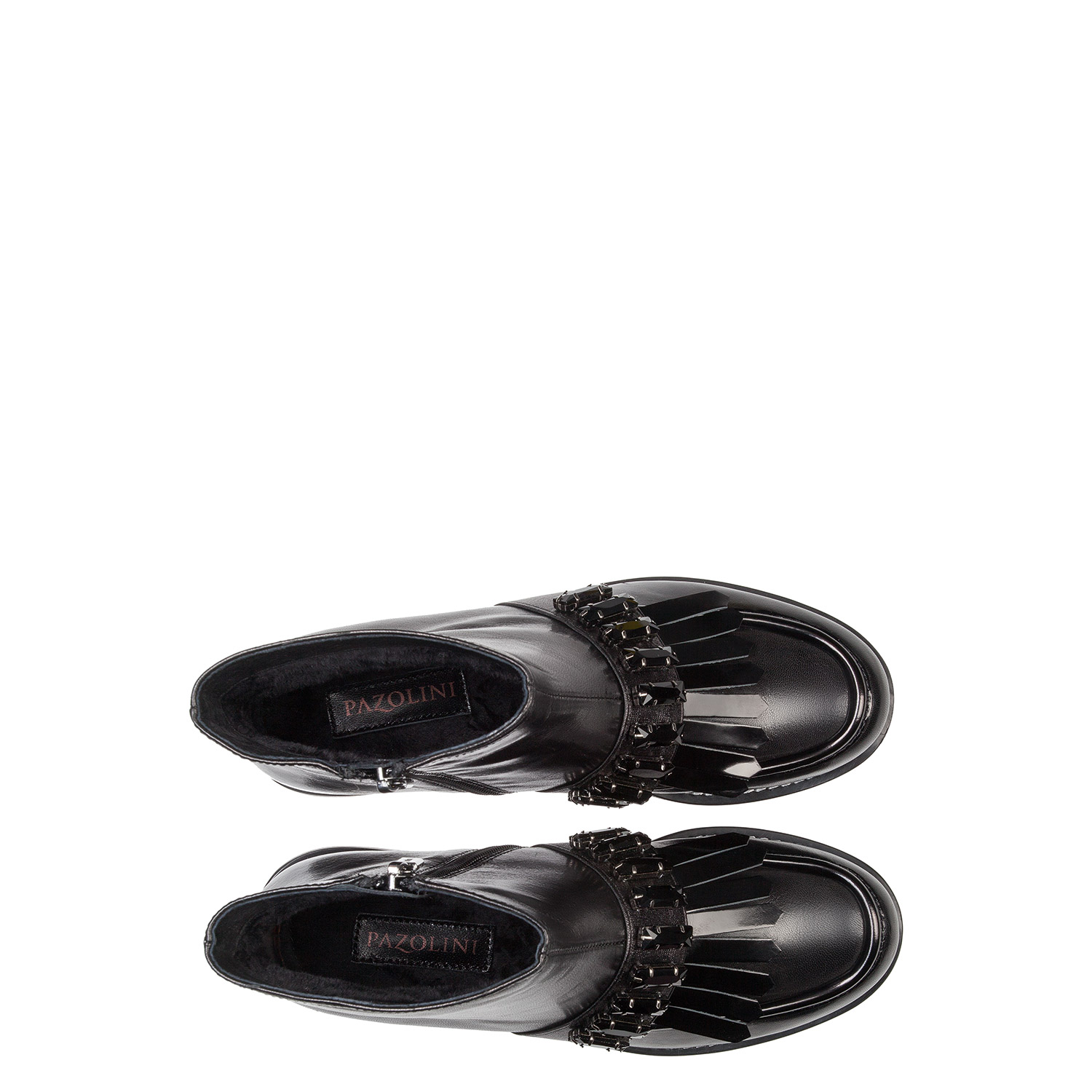 Зимние ботинки из натуральной кожи с декором PAZOLINI WN-ILM3-1