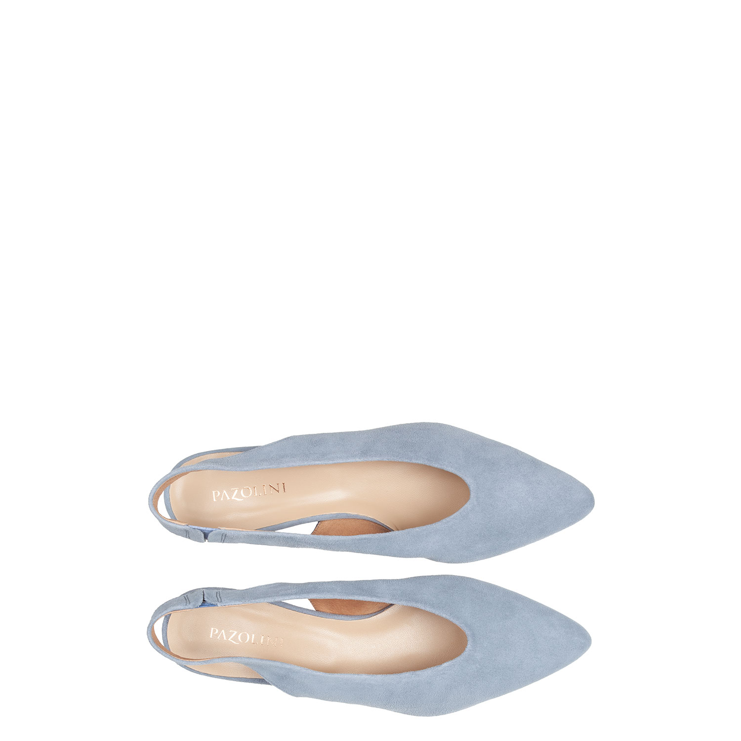 Туфли из замши с открытой пяткой PAZOLINI AM-X4102-23