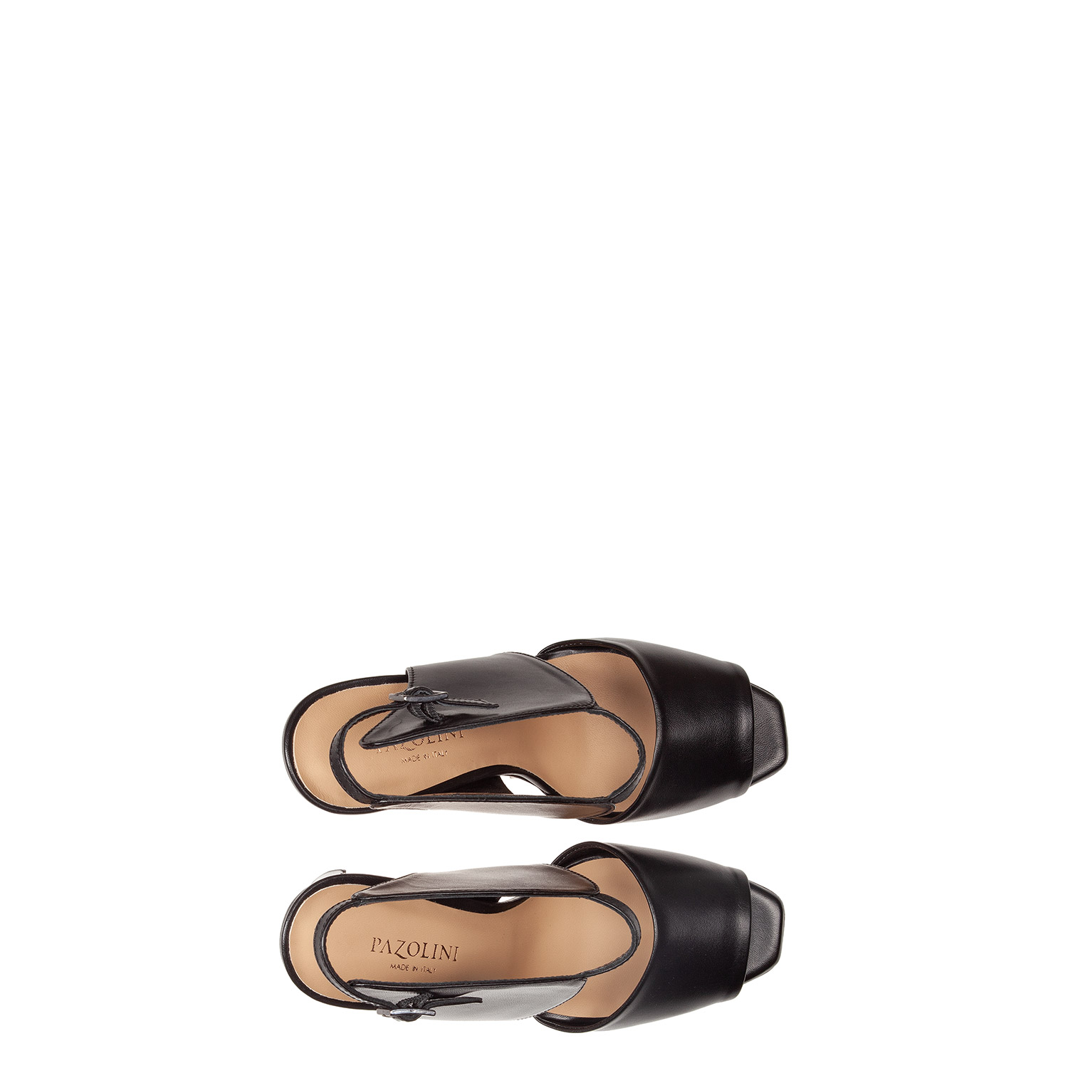 Туфли из натуральной кожи с открытым носком PAZOLINI DF-X2069-1