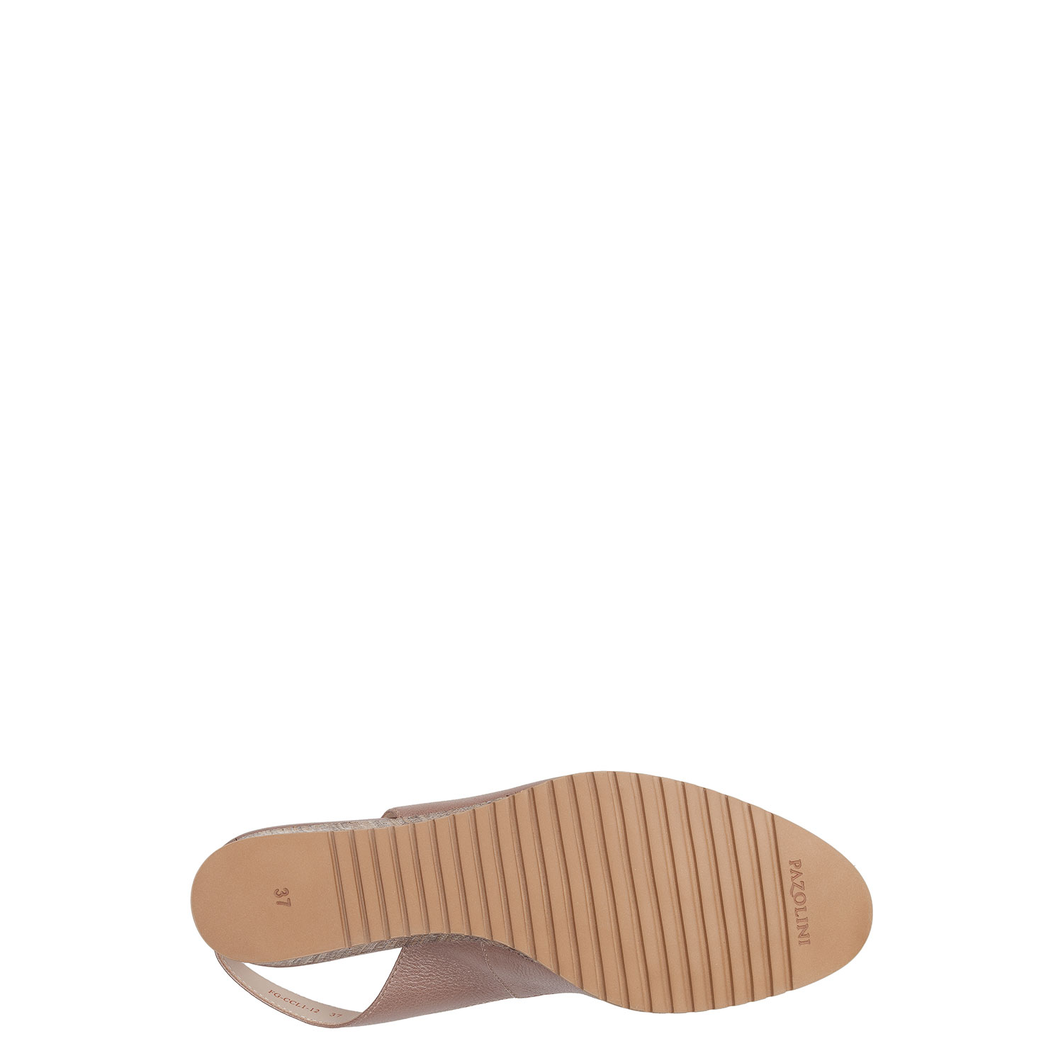 Туфли из натуральной кожи с открытой пяткой на танкетке PAZOLINI FG-CCL1-12