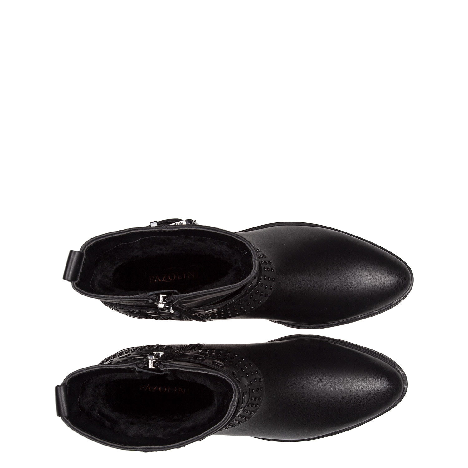 Кожаные ботинки с натуральным мехом PAZOLINI FG-SOG5-1