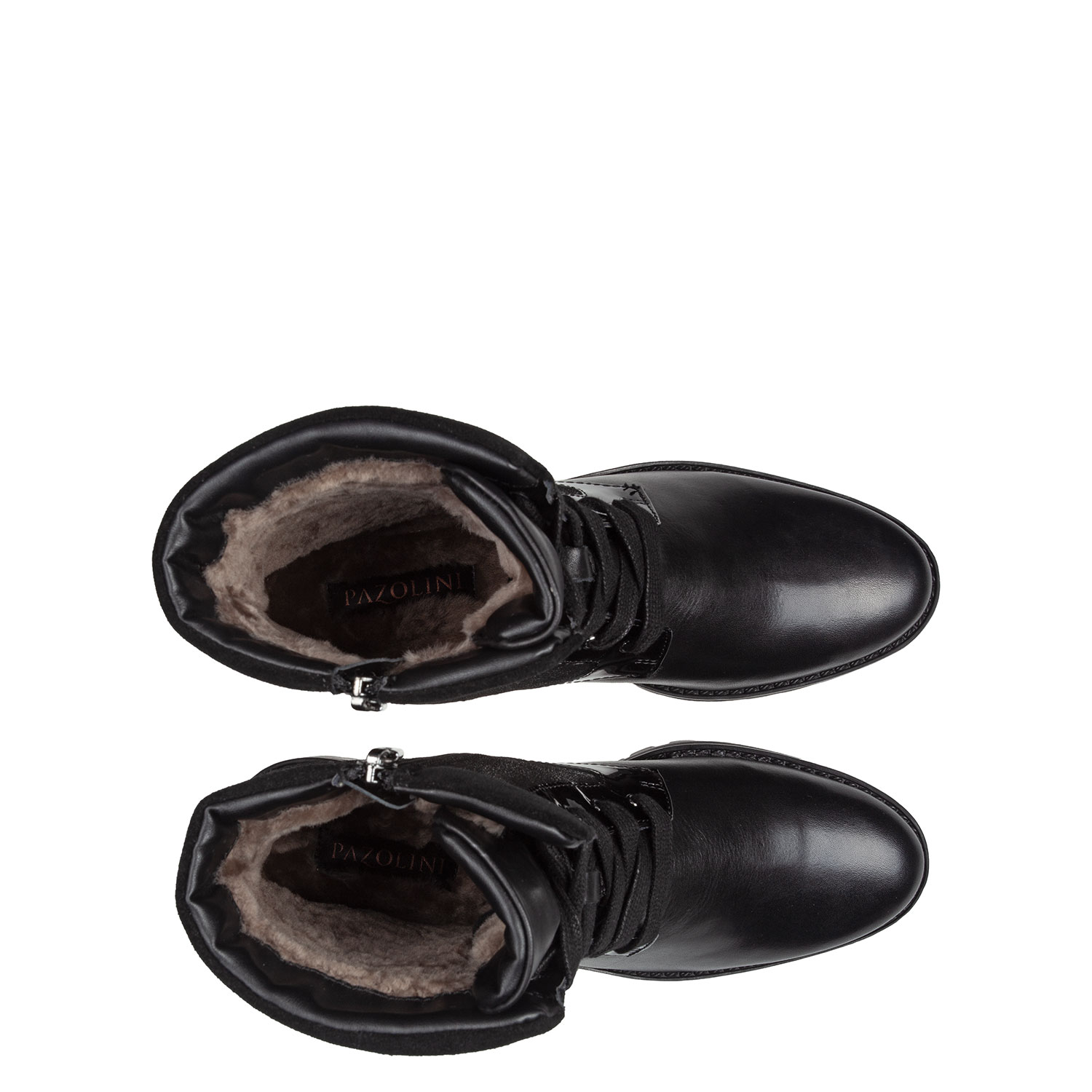 Кожаные ботинки с натуральным мехом PAZOLINI FG-VEE6-1M