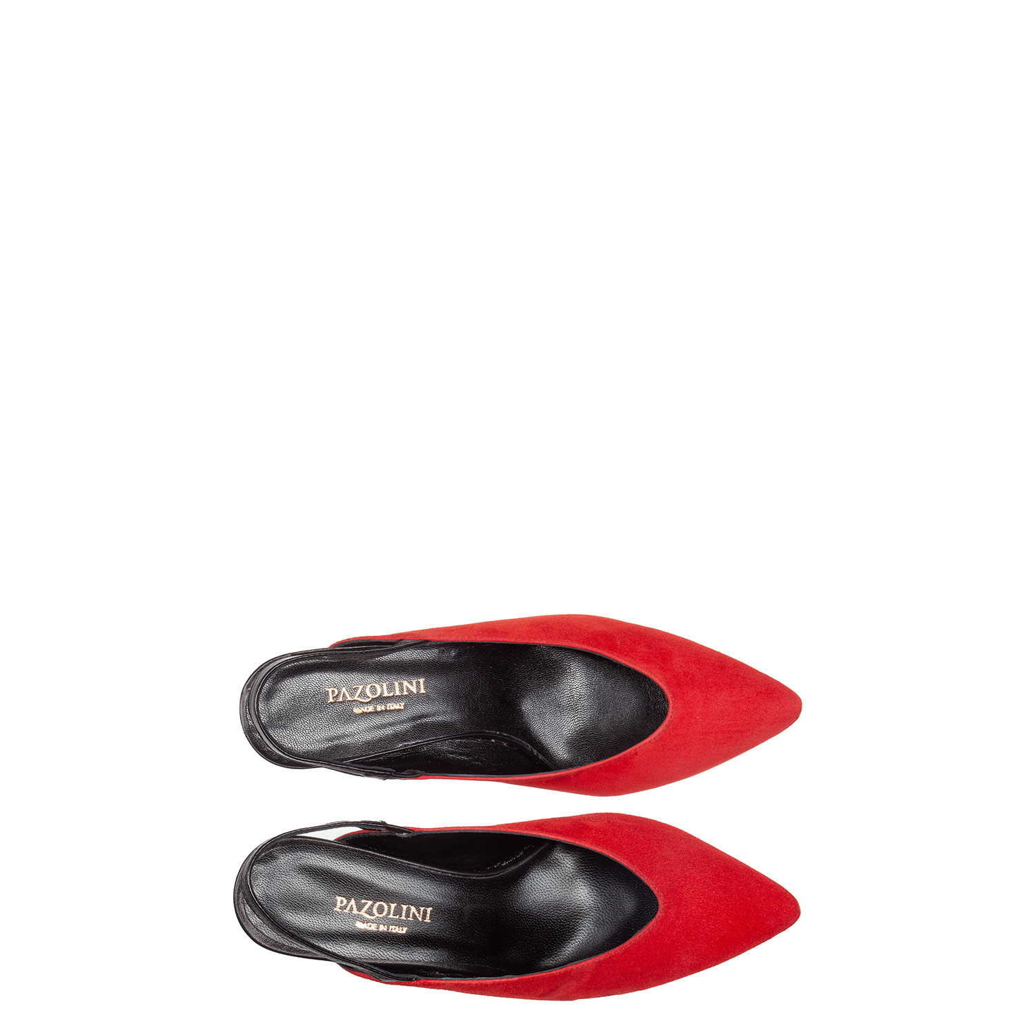 Туфли из замши и натуральной кожи с открытой пяткой PAZOLINI GC-X9000-5