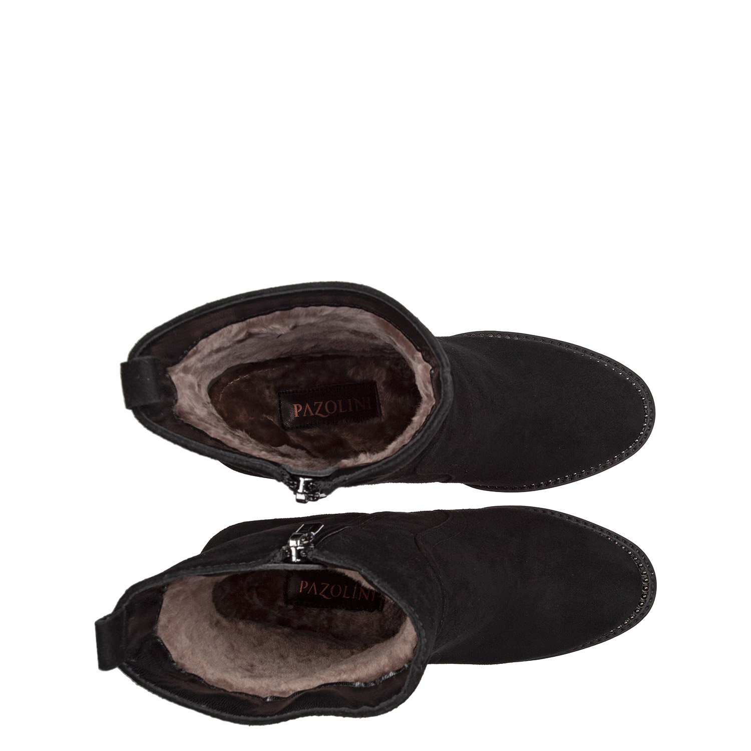 Замшевые ботинки с натуральным мехом PAZOLINI GL-ALN15-1VH