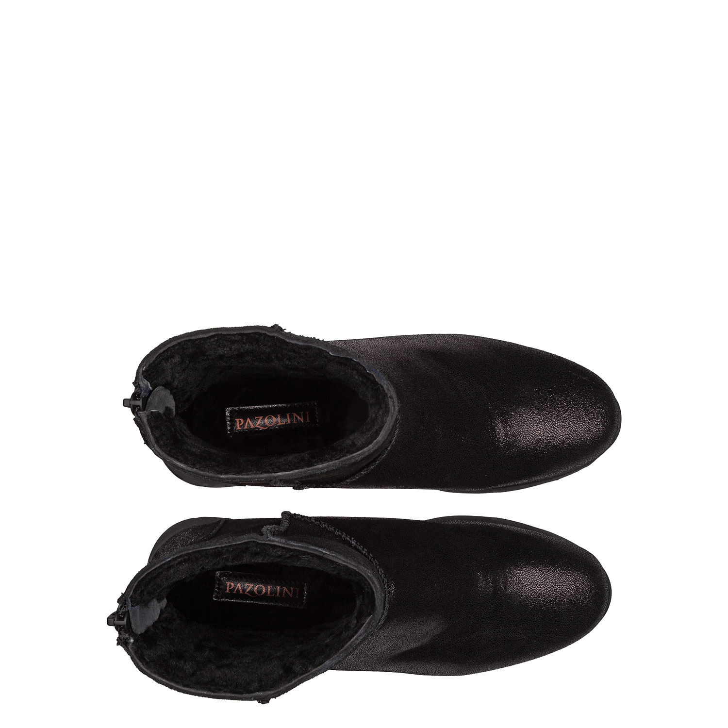 Кожаные ботинки с натуральным мехом PAZOLINI JH-ENA5-1
