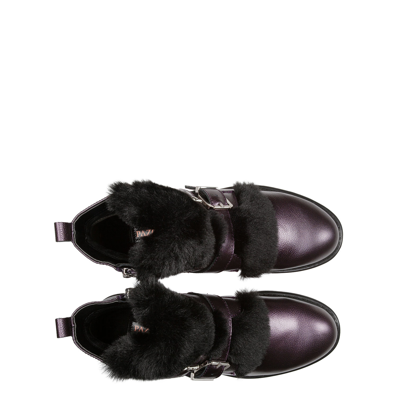 Зимние ботинки из натуральной кожи и экомеха PAZOLINI JH-ERC7-21