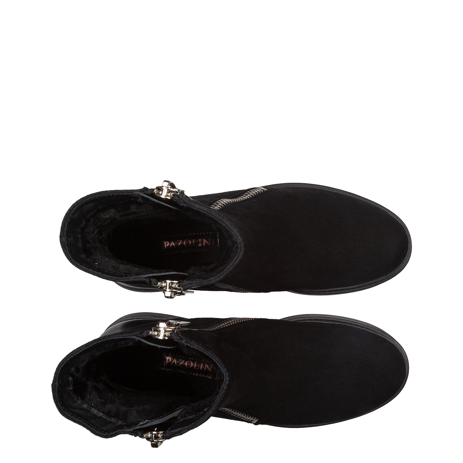 Замшевые ботинки с натуральным мехом PAZOLINI JH-ERG6-1R1