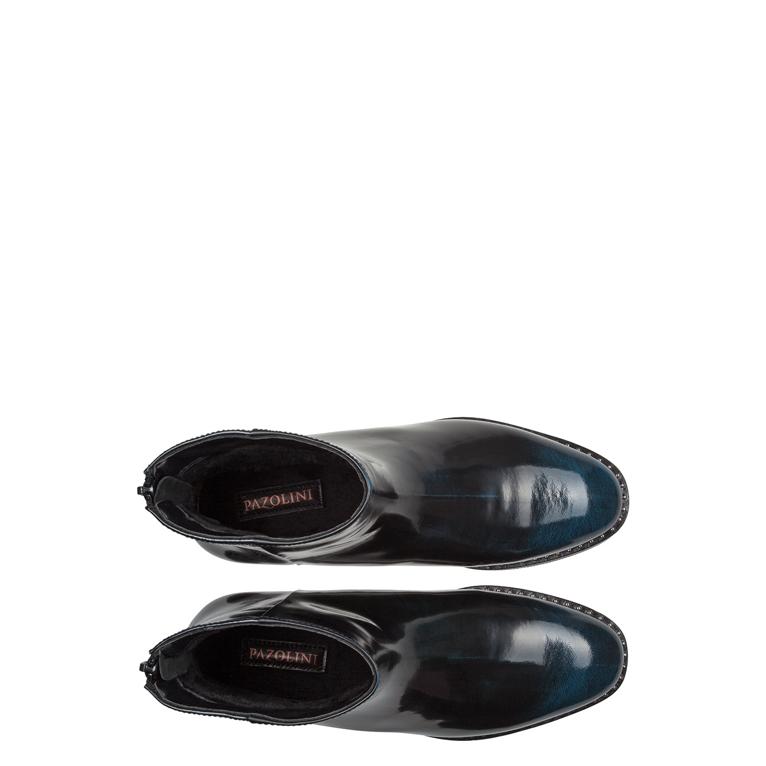 Зимние ботинки из натуральной кожи с лаковыми вставками PAZOLINI JH-VEW1-6
