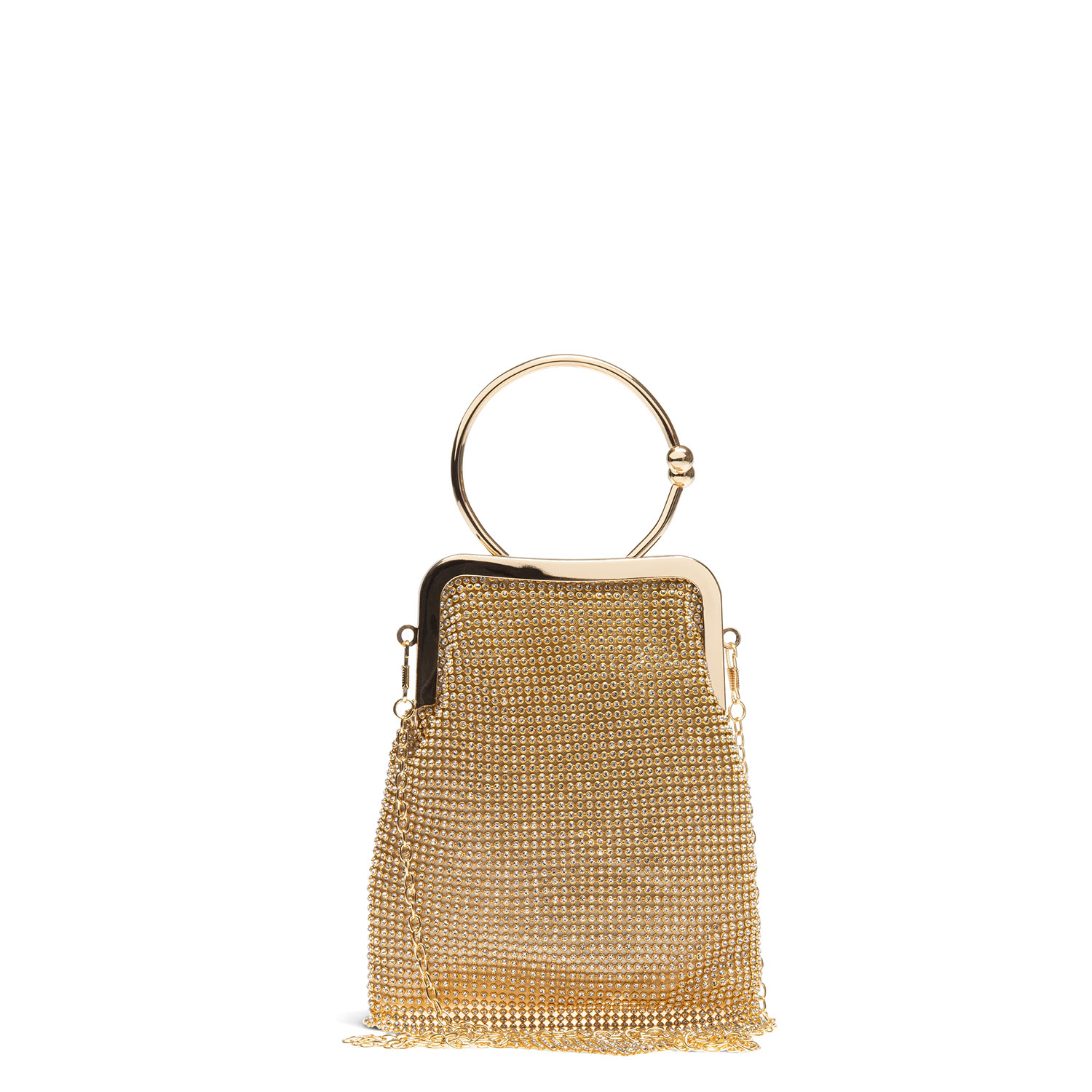Маленькая сумка из текстиля со стразами PAZOLINI JI-X2511-7