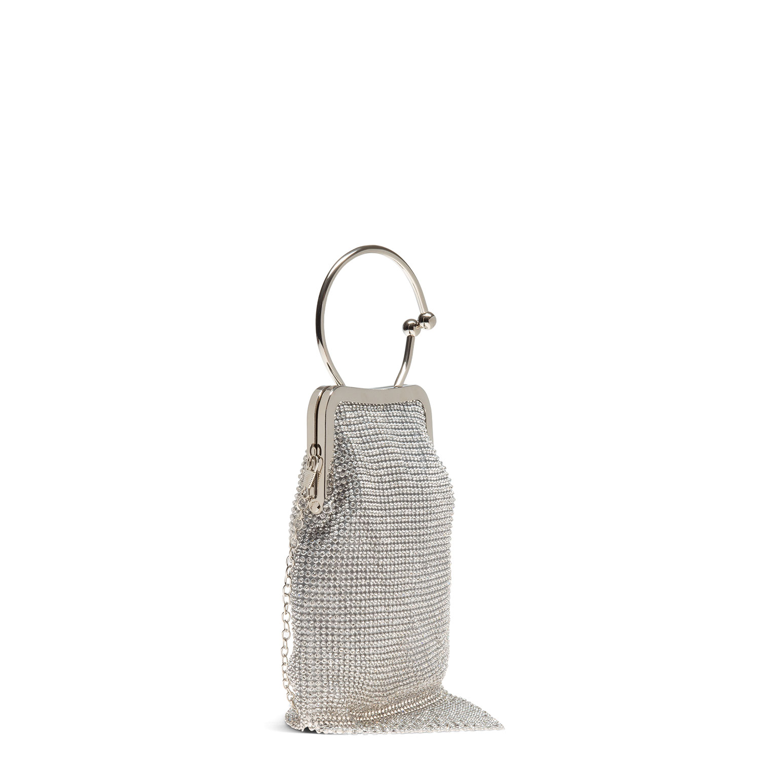 Маленькая сумка из текстиля со стразами PAZOLINI JI-X2511-8