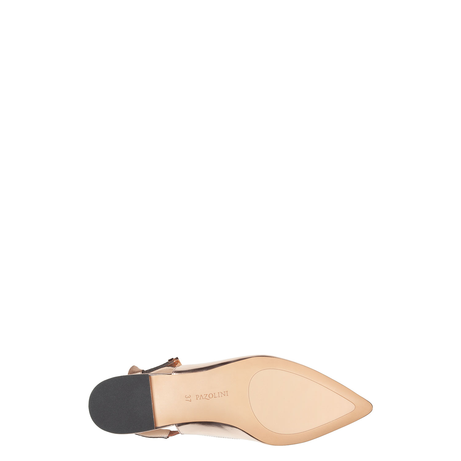 Туфли из натуральной кожи с открытой пяткой PAZOLINI MT-ZET21-35