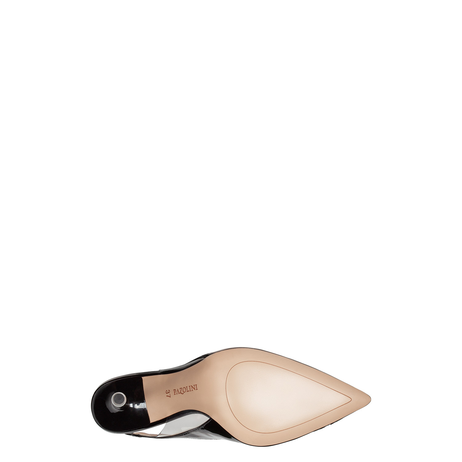 Туфли из натуральной лаковой кожи и пластика PAZOLINI WN-ANW1-1