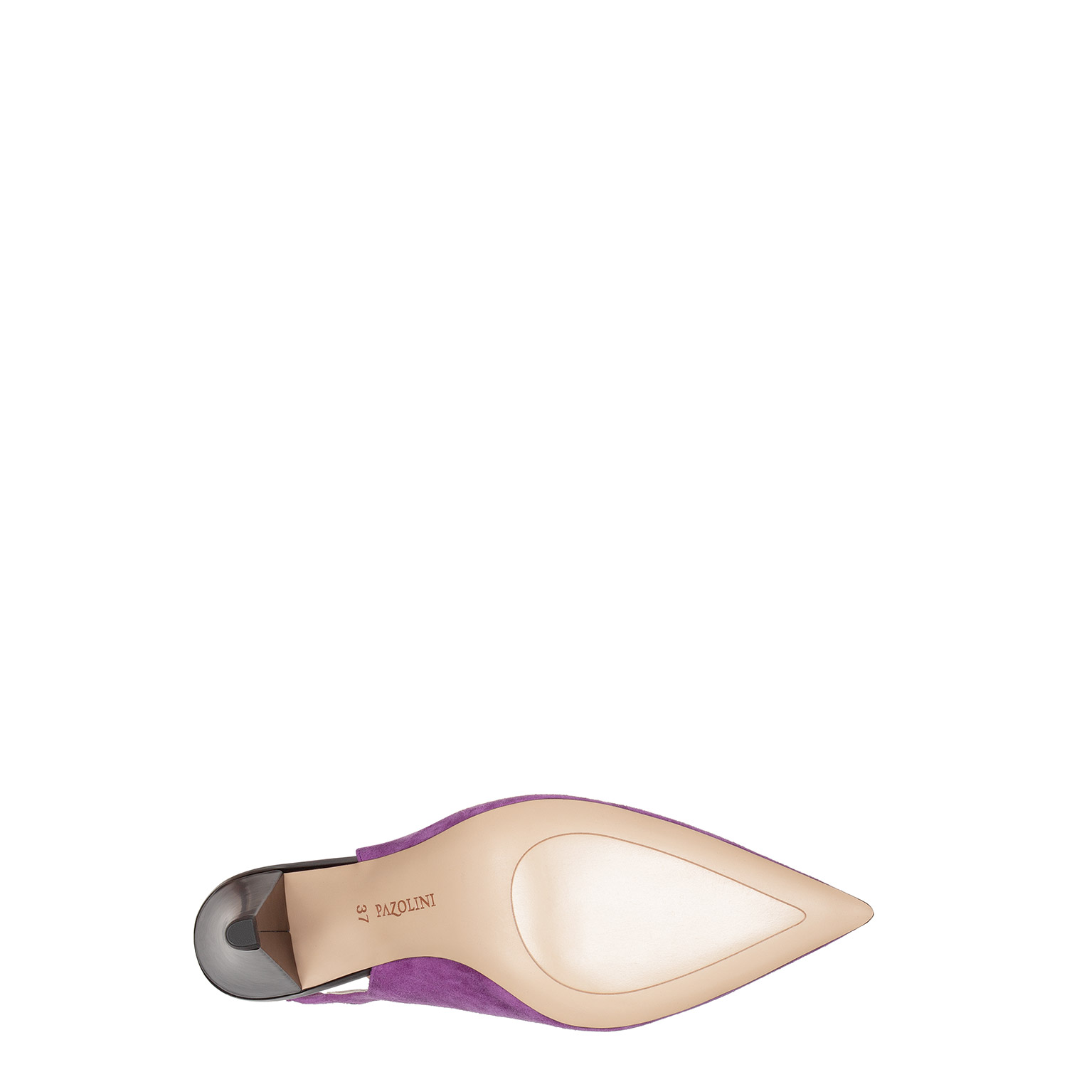 Туфли из натурального велюра  с открытой пяткой PAZOLINI WN-RSC1-21